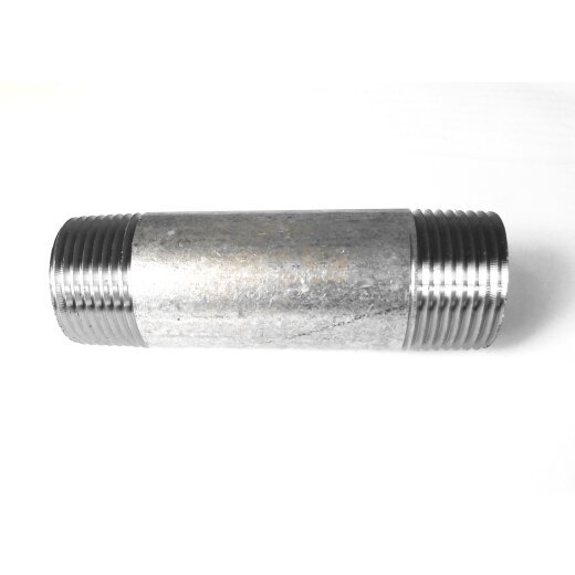 Rohrnippel Doppelnippel Langnippel Stahl verzinkt R 3/4&ldquo; L&auml;nge 180 mm